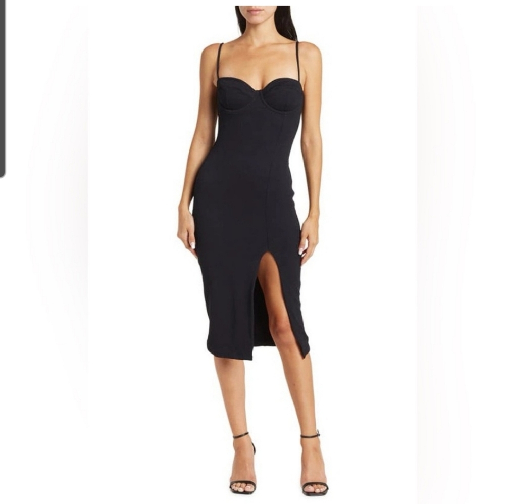NWT ViX Paula Hermanny Firenze Corsage Midi Dress Size L